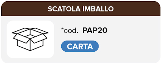 Scatola Imballo di cartone PAP 20